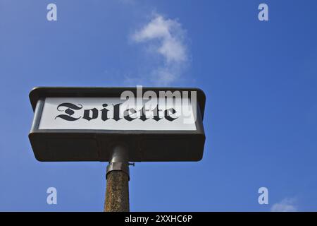 Toilettenzeichen in Dresden Stockfoto