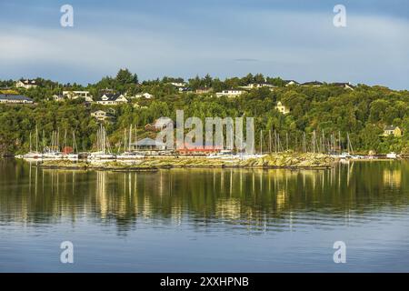 Blick auf die Stadt Bergen in Norwegen Stockfoto