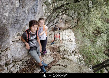 PAS des Cego, Fita del RAM, esporles, sierra de Tramuntana, Mallorca, balearen, Spanien, Europa Stockfoto