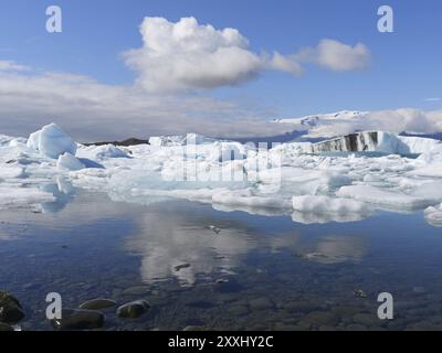 Der Gletschersee Joekulsarlon in Island Stockfoto