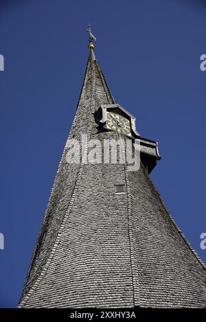 Europa, Deutschland, Niedersachsen, altes Land bei Hamburg, Metropolregion Hamburg, Jork-Estebruegge, Evangelische Martinskirche, Baujahr 1702, t Stockfoto