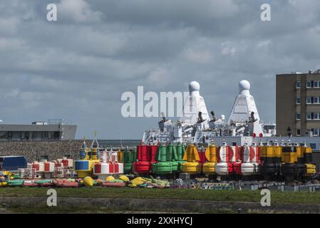 Den Helder, Niederlande. August 2021. Der Hafen von DN Helder, Niederlande. Stockfoto