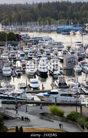 Coal Harbour Marina - Vancouver, British Columbia, Kanada Stockfoto