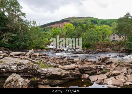 The River Dochart in Killin, Perthsire, Schottland, Vereinigtes Königreich. Stockfoto