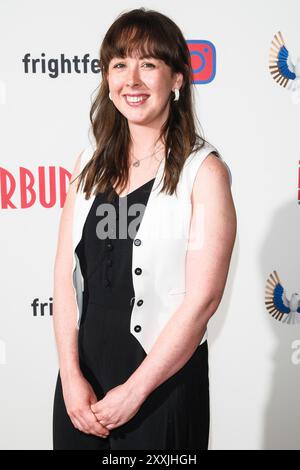 London, Großbritannien. August 2024. Bethany Williams-Potter fotografierte an der Medienwand für First Blood: Scopophobia während des Frightfest 2024, der 25. Ausgabe des Horrorfilmfestivals. Foto von Julie Edwards./Alamy Live News Stockfoto