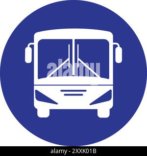 Einfaches Design des Bus-Symbols Stock Vektor