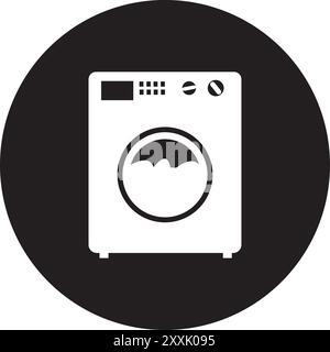 Waschmaschine Symbol Vektor Illustration Symbol Design Stock Vektor