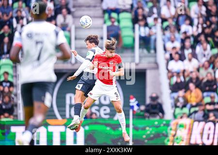 Groningen, Nederland. August 2024. GRONINGEN, 25-08-2024, Stadion Euroborg, Fußball, niederländische Eredivisie, Staffel 2024/2025, Groningen - AZ, Spieler AZ Wouter Goes Credit: Pro Shots/Alamy Live News Stockfoto