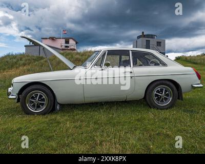 MGBGT alter Sportwagen der British Motor Company, die 125.000 dieser Fahrzeuge über die 15-jährige Produktionsspanne produzierte. Stockfoto