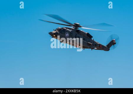 Ein CH-148 Zyklon Hubschrauber. Kanada BC, Abbotsford Airshow. Die Canadian International Air Show in Nordamerika. Die kanadische Flugshow zeigt Nervenkitzel Stockfoto