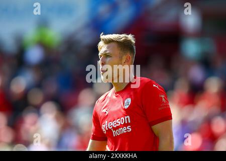 Oakwell Stadium, Barnsley, England - 24th August 2024 Sam Cosgrove of Barnsley - during the game Barnsley v Northampton Town, Sky Bet League One,  2024/25, Oakwell Stadium, Barnsley, England - 24th August 2024 Credit: Arthur Haigh/WhiteRosePhotos/Alamy Live News Stock Photo