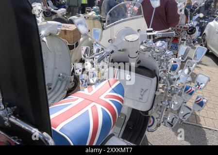 Isle of Wight, United Kingdom Scooter Rally 2024 Stockfoto