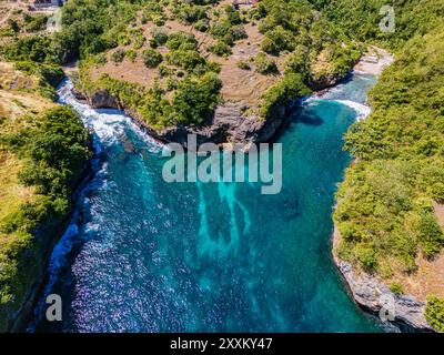 Lumangan Beach auf der Insel Nusa Penida, Indonesien Stockfoto