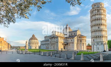 Pisa, Italien - 25. August 2024 - die weltberühmten Gebäude in Pisa, Italien Stockfoto