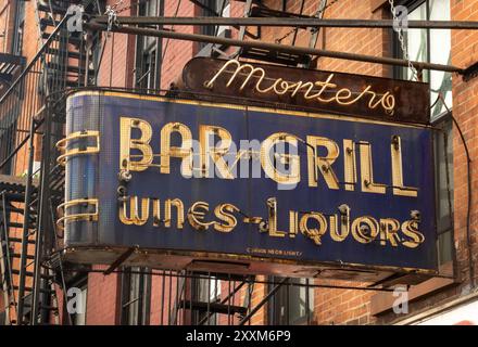 Montero Bar and Grill in Brooklyn Heights, NYC Stockfoto