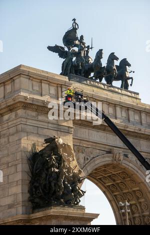 Gedenkbogen für Soldaten und Seeleute in Brooklyn NYC Stockfoto