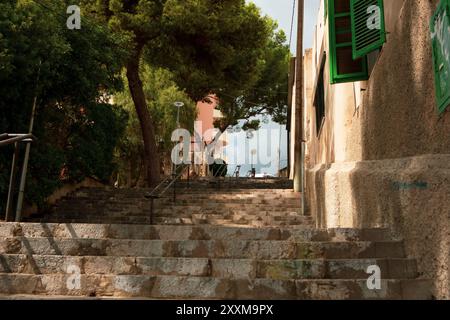 Treppenallee in Sant Augusti, Mallorca Stockfoto