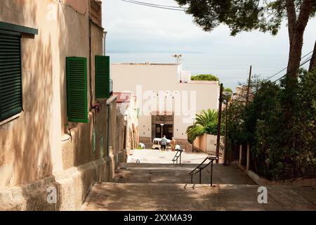 Treppenallee in Sant Augusti, Mallorca Stockfoto