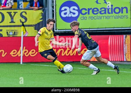 Venlo, Niederlande. August 2024. VENLO, 25-08-2024, Covebo Stadion de Koel, Niederländisch Keuken Kampioen Divisie Fußballsaison 2024-2025. Spieler VVV Venlo Simon Janssen im Spiel VVV Venlo - Roda JC. Beschreibung: Pro Shots/Alamy Live News Stockfoto
