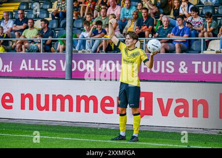Venlo, Niederlande. August 2024. VENLO, 25-08-2024, Covebo Stadion de Koel, Niederländisch Keuken Kampioen Divisie Fußballsaison 2024-2025. Spieler VVV Venlo Simon Janssen im Spiel VVV Venlo - Roda JC. Beschreibung: Pro Shots/Alamy Live News Stockfoto