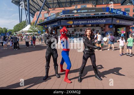 New York, USA. August 2024. Atmosphäre während des Arthur Ashe Kids' Day 2024 im USTA Billie Jean King National Tennis Center in New York am 24. August 2024. (Foto: Lev Radin/SIPA USA) Credit: SIPA USA/Alamy Live News Stockfoto