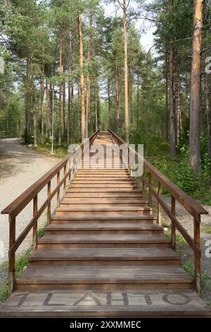 Ounasvaara Nature Trail, Rovaniemi, Lappland, Finnland Stockfoto