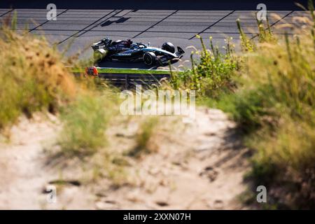 63 RUSSELL George (gbr), Mercedes AMG F1 Team W15, Action beim Formel 1 Heineken Dutch Grand Prix 2024, 15. Runde der Formel 1 Weltmeisterschaft 2024 vom 23. Bis 25. August 2024 auf dem Circuit Zandvoort, in Zandvoort, Niederlande Stockfoto