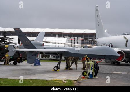 Farnborough, Hampshire - 22. Juli 2024: USAF General Atomics MQ-9 Reaper Stockfoto