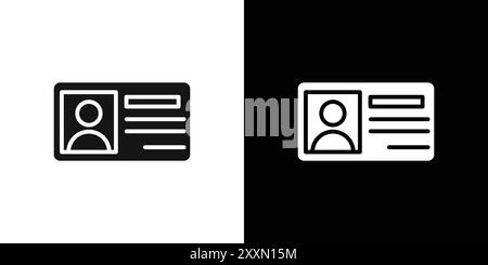 ID-Kartensymbol Vektor-Logo-Set Sammlung oder Bündelpackungsgruppe Stock Vektor