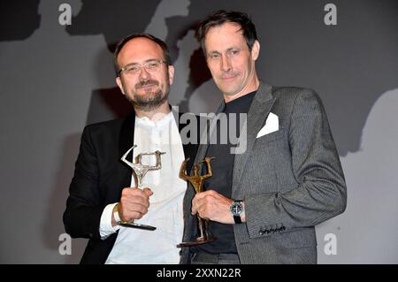 Radek Wegrzyn und Marc Hosemann bei der 66. Verleihung vom Ernst-Lubitsch-Preis 2024 im Zoo Palast. Berlin, 25.08.2024 *** Radek Wegrzyn und Marc Hosemann bei der Verleihung des Ernst-Lubitsch-Preises 66 2024 im Zoo Palast Berlin, 25 08 2024 Foto:Xn.xKubelkax/xFuturexImagex lubitsch preis2024 0469 Stockfoto