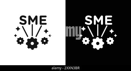 KMU, kleine und mittlere Unternehmen, Icon Vector Logo Set Collection oder Bundle Pack Group Stock Vektor