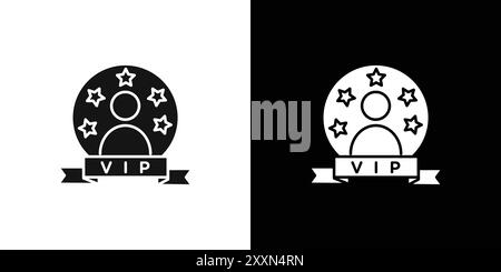 vip-Personensymbol Vektor-Logo-Set-Sammlung oder Bundle-Pack-Gruppe Stock Vektor