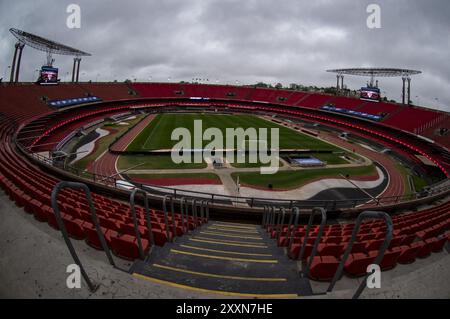 Sao Paulo, Brasilien. August 2024. SP - SAO PAULO - 08/25/2024 - BRAZILIAN A 2024, SAO PAULO x VITORIA - Allgemeine Ansicht des Morumbi Stadions für das Spiel zwischen Sao Paulo und Vitoria für die brasilianische A 2024 Meisterschaft. Foto: Anderson Romao/AGIF Credit: AGIF/Alamy Live News Stockfoto