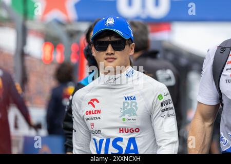 Circuit Zandvoort, Zandvoort, Niederlande. 25.August 2024; Yuki Tsunoda aus Japan und Visa Cash App RB Formel 1 Team während des Grand Prix von Italien Credit: Jay Hirano/AFLO/Alamy Live News Stockfoto