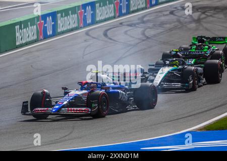Circuit Zandvoort, Zandvoort, Niederlande. 25.August 2024; Yuki Tsunoda aus Japan und Visa Cash App RB Formel 1 Team während des Grand Prix von Italien Credit: Jay Hirano/AFLO/Alamy Live News Stockfoto