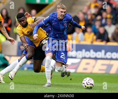 Wolverhampton, Großbritannien. August 2024. Cole Palmer aus Chelsea während des Premier League-Spiels in Molineux, Wolverhampton. Der Bildnachweis sollte lauten: Andrew Yates/Sportimage Credit: Sportimage Ltd/Alamy Live News Stockfoto