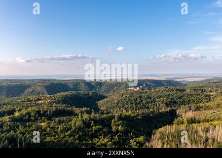 Das Selketal zwischen Meisdorf und Mägdesprung Naturlandschaft Selketalstieg Stockfoto