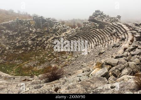 Ruinen des antiken römischen Theaters Sagalassos Stockfoto