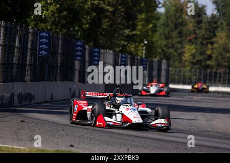 Portland, USA. August 2024. 15 RAHAL Graham (usa), Rahal Letterman Lanigan Racing, Dallara DW12 - Honda, Aktion während des Grand Prix von Portland BitNile.com, 14 Runde der NTT IndyCar Series 2024, auf dem Portland International Raceway, vom 23. Bis 25. August 2024 in Portland, USA - Foto Julien Delfosse/DPPI Credit: DPPI Media/Alamy Live News Stockfoto