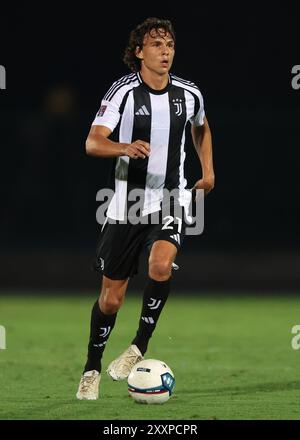 Biella, Italien. August 2024. Martin Palumbo von Juventus während des Spiels der Serie C im Stadio Vittorio Pozzo - Biella. Der Bildnachweis sollte lauten: Jonathan Moscrop/Sportimage Credit: Sportimage Ltd/Alamy Live News Stockfoto