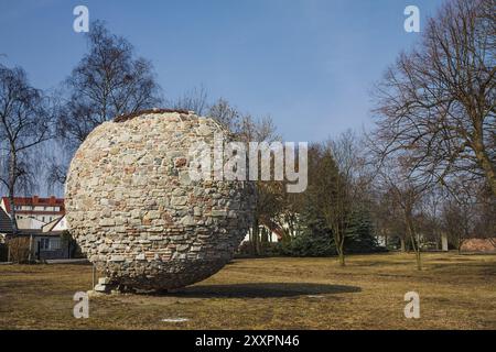 Kriegsschutt-Ball in Pasewalk Stockfoto