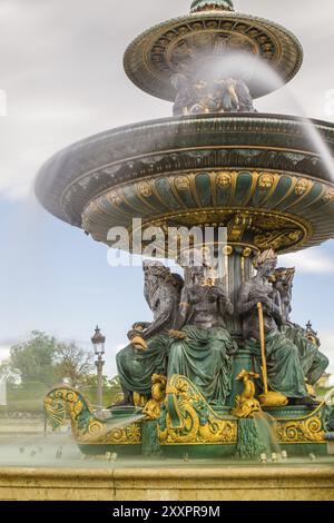 Fontaines de la Concorde am Place de la Concorde, Paris, Frankreich, Europa Stockfoto