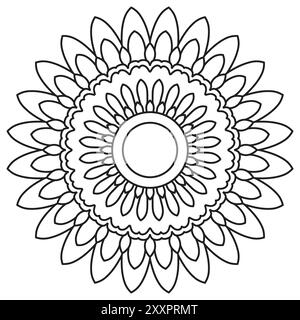 Florale Mandala Design Vektor Illustration. Stock Vektor