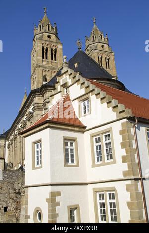 Die Kirche St. Nikolaus auf Schloss Comburg bei Schwäbisch Hall Stockfoto