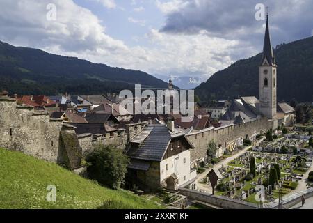 Mittelalterliche Stadt Gmuend in Kärnten, Kärnten, Österreich, Europa Stockfoto