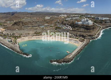 Anfi del Mar, Playa de la Verga, Arguineguin, Gran Canaria, Kanarische Inseln, Spanien, Anfi del Mar, Playa de la Verga, Gran Canaria, Kanarische Inseln, Spai Stockfoto