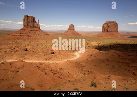 Blick auf Monument Valley Stockfoto