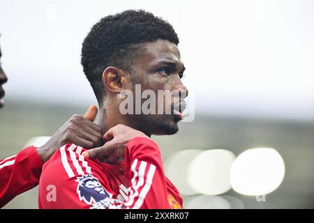 AMAD von Manchester United während des Premier League-Spiels zwischen Brighton und Hove Albion und Manchester United im American Express Stadium, Brighton, UK - 24. August 2024 Foto Simon Dack / Teleobjektive nur redaktionelle Verwendung. Kein Merchandising. Für Football Images gelten Einschränkungen für FA und Premier League, inc. Keine Internet-/Mobilnutzung ohne FAPL-Lizenz. Weitere Informationen erhalten Sie bei Football Dataco Stockfoto