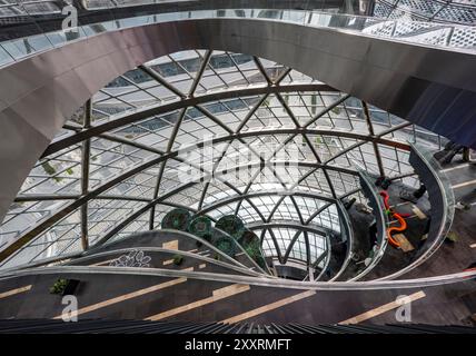 Astana, Kasachstan - 23. August 2024: Nur Alem, Zukunftsmuseum für Energie, erbaut für die Expo 2017 in Astana. Stockfoto