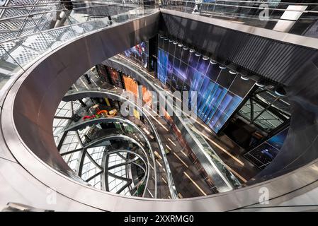 Astana, Kasachstan - 23. August 2024: Nur Alem, Zukunftsmuseum für Energie, erbaut für die Expo 2017 in Astana. Stockfoto